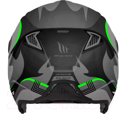 Мотошлем MT Helmets Streetfighter Sv S Flame (L, глянцевый)