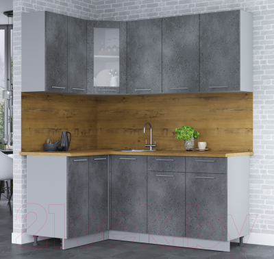 Кухонный гарнитур Интерлиния Мила 12x18