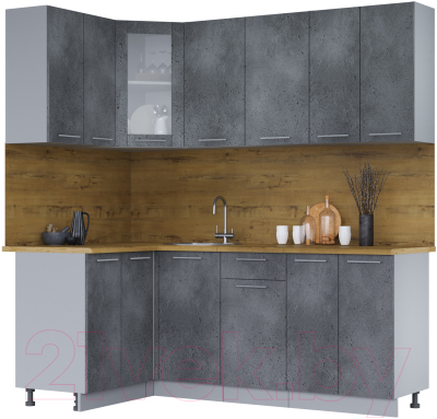 Кухонный гарнитур Интерлиния Мила 12x20 - фото