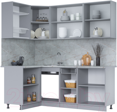 Кухонный гарнитур Интерлиния Мила 12x20