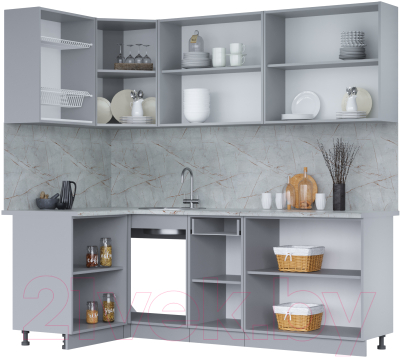 Кухонный гарнитур Интерлиния Мила 12x22 