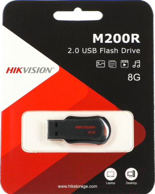 USB flash накопитель Hikvision USB2.0 8GB / HS-USB-M200R/8G