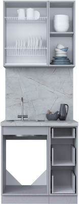 Кухонный гарнитур Интерлиния Мила Пластик 0.8 А