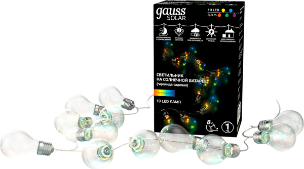 Садовая гирлянда Gauss Solar GS035 - фото
