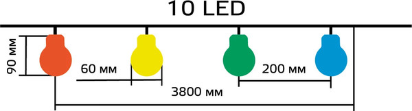 Садовая гирлянда Gauss Solar GS035