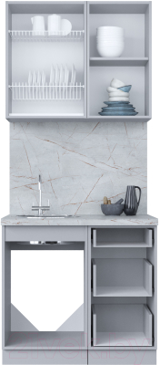 Кухонный гарнитур Интерлиния Мила Пластик 0.9 А