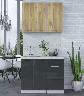Кухонный гарнитур Интерлиния Мила Пластик 1.0 А