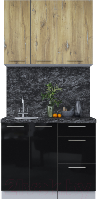 Кухонный гарнитур Интерлиния Мила Пластик 1.0 А - фото