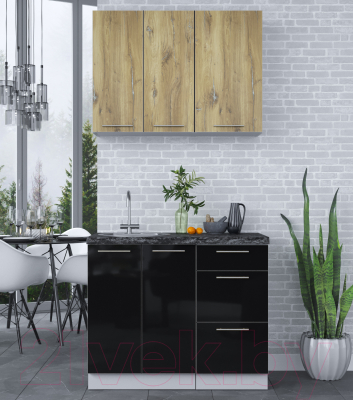 Кухонный гарнитур Интерлиния Мила Пластик 1.0 А