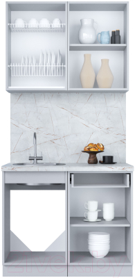 Кухонный гарнитур Интерлиния Мила Пластик 1.0 Б