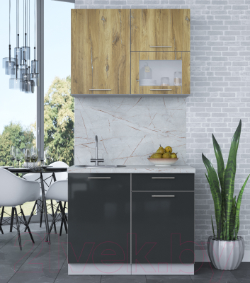 Кухонный гарнитур Интерлиния Мила Пластик 1.0 В