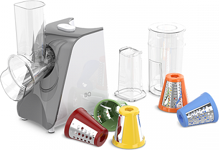 Овощерезка электрическая BQ CH1010 (белый/серый)