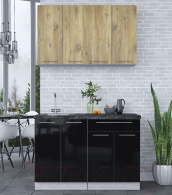 Кухонный гарнитур Интерлиния Мила Пластик 1.2 А