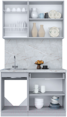 Кухонный гарнитур Интерлиния Мила Пластик 1.2 Б