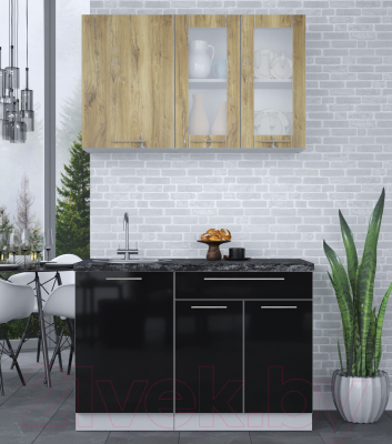 Кухонный гарнитур Интерлиния Мила Пластик 1.2 Б