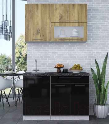 Кухонный гарнитур Интерлиния Мила Пластик 1.2 В