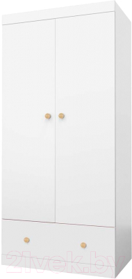 Шкаф Polini Kids Fun 890 / 0002053.9 (белый) - фото