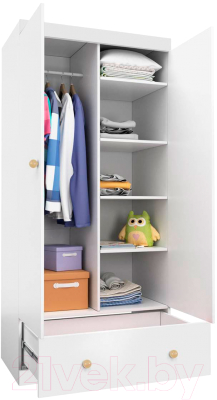 Шкаф Polini Kids Fun 890 / 0002053.9 (белый)