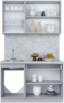 Кухонный гарнитур Интерлиния Мила Пластик 1.3 Б