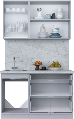 Кухонный гарнитур Интерлиния Мила Пластик 1.3 В