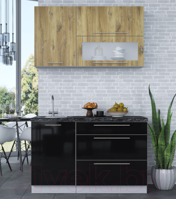 Кухонный гарнитур Интерлиния Мила Пластик 1.3 В