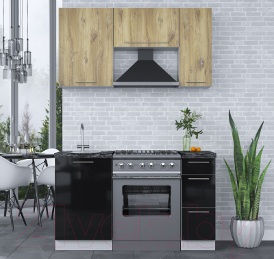 Кухонный гарнитур Интерлиния Мила Пластик 1.4 А