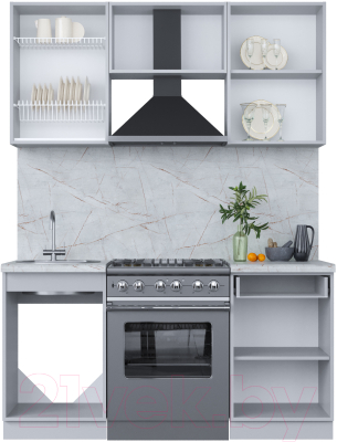 Кухонный гарнитур Интерлиния Мила Пластик 1.6 А