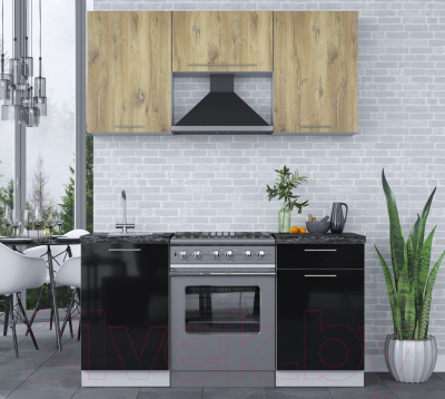 Кухонный гарнитур Интерлиния Мила Пластик 1.6 А