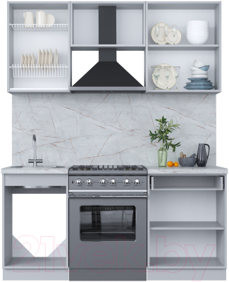Кухонный гарнитур Интерлиния Мила Пластик 1.7 А