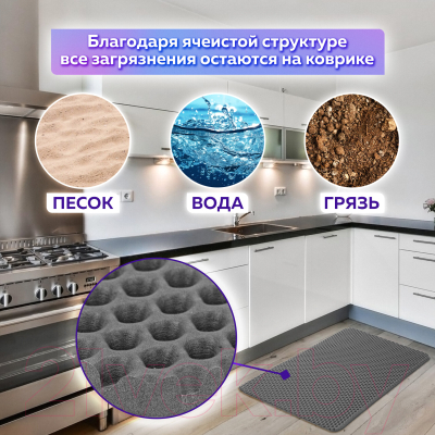 Коврик грязезащитный Laima Eva 608712