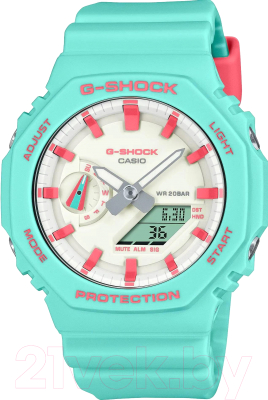 Часы наручные мужские Casio GA-2100RB-3A - фото