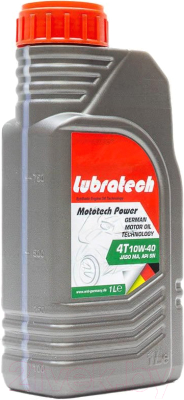Моторное масло Lubratech Mototech Power 10W40 4T - фото