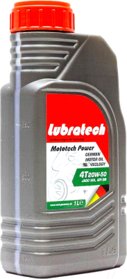 Моторное масло Lubratech Mototech Power 20W50 4T - фото