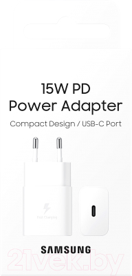 Адаптер питания сетевой Samsung EP-T1510NWEGEU