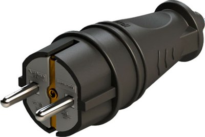 Вилка штепсельная Systeme (Schneider) Electric MultiSet MST4001BK - фото