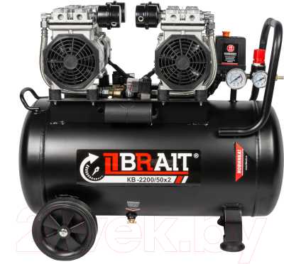 Воздушный компрессор Brait KB-2500/50X2 - фото