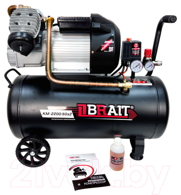 Воздушный компрессор Brait KM-2200/50Х2 - фото