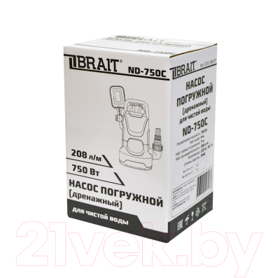Дренажный насос Brait ND-750C