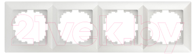 Рамка для выключателей и розеток INTRO Solo 4-504-06 / Б0053997 - фото