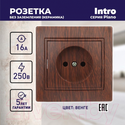 Розетка INTRO Plano 1-201-10 / Б0053870