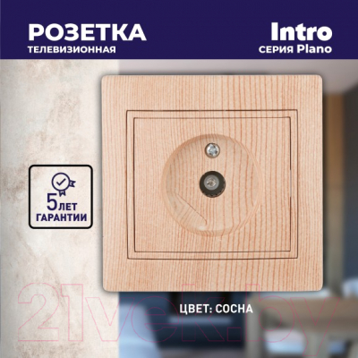 Розетка INTRO Plano 1-301-11 / Б0030081