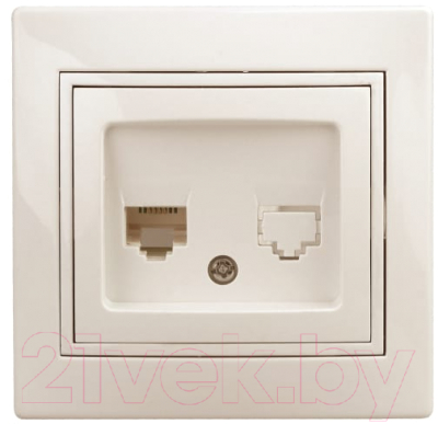 Розетка INTRO Plano 1-303-02 / Б0027622 - фото