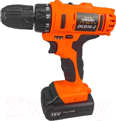 Аккумуляторная дрель-шуруповерт Daman DCD16-2