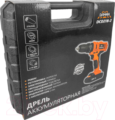 Аккумуляторная дрель-шуруповерт Daman DCD21B-2 DAMAN