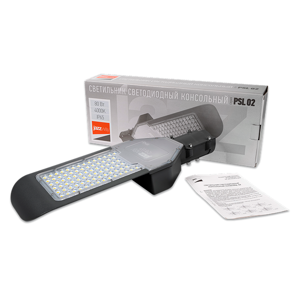 Светильник уличный JAZZway PSL 02 80W 4000K IP65 GR / 5023185