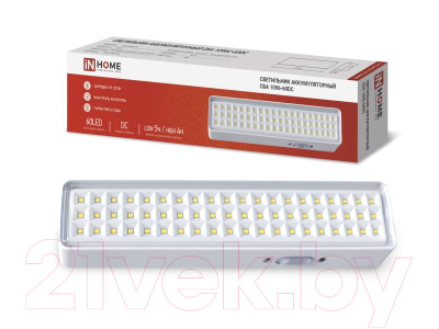 Светильник аварийный INhome СБА 1096-60DC / 4690612029481