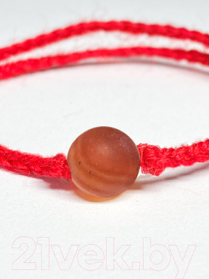 Браслет Wolves Красная нить с агатом Африканский матовый 6558