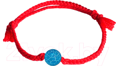 Браслет Wolves Красная нить с агатом Африканский матовый 6566 - фото