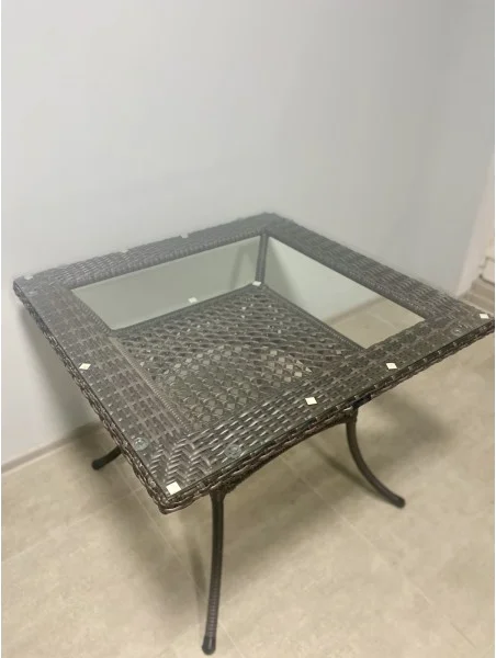 Стол садовый AIKO Deco квадратный 7019П 90x90x75