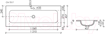 Умывальник Ceramica Nova Element CN7017